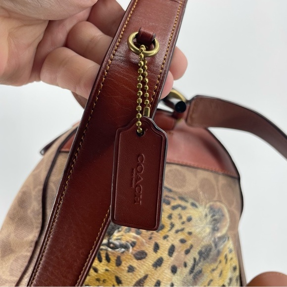 Coach Campus Backpack 23 Signature Canvas 32715 Beige / Brown PVC Leather Bag - Picture 16 of 16